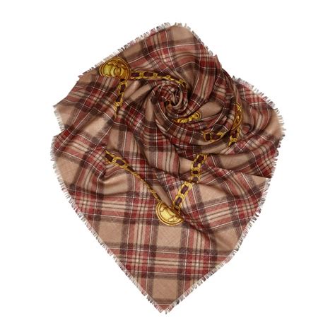 foulard chanel marrone|Foulard Chanel in Pelliccia Marrone .